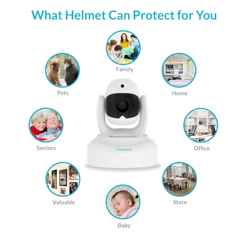 What iFamCare can protect for you! The smart IP camera made specifically for your family and pets!